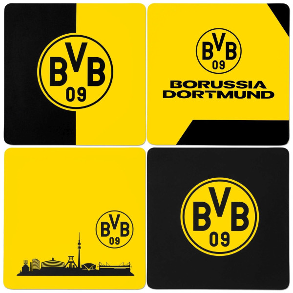 Untersetzer BVB 4er-Set