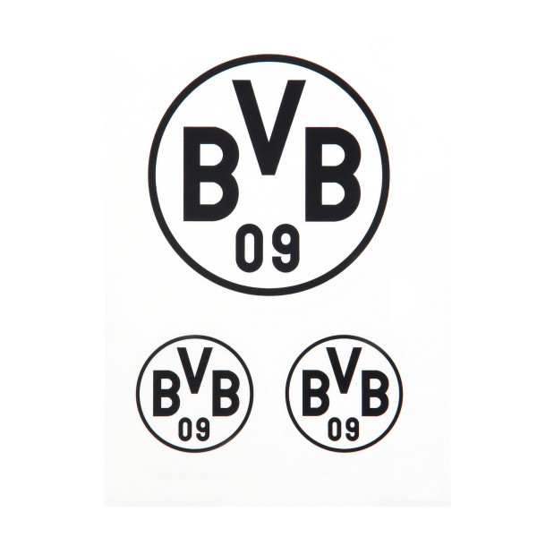 Aufkleber BVB 3er-Set schwarz