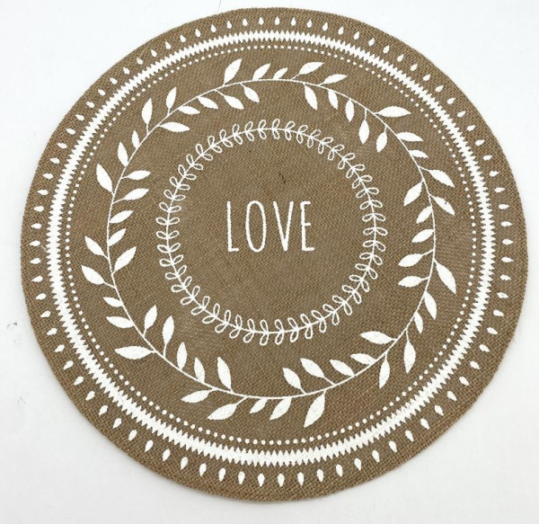 Tischset JUTE LOVE