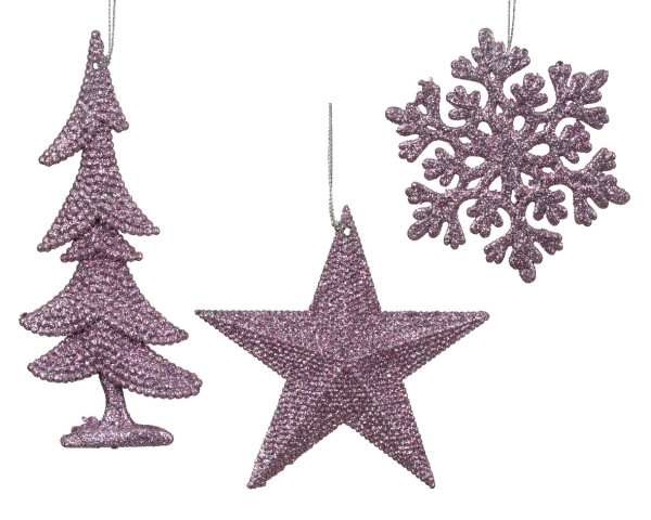 Christbaumschmuck Hänger GLITTER