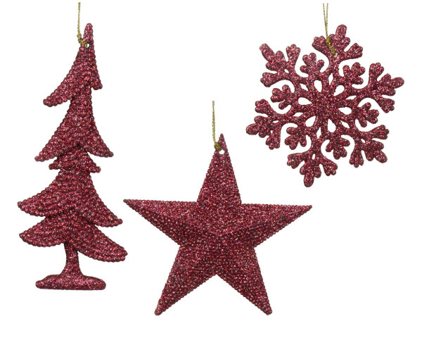 Christbaumschmuck Hänger GLITTER