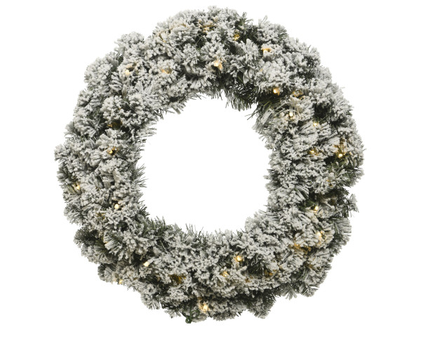 Dekokranz LED WREATH SNOWY