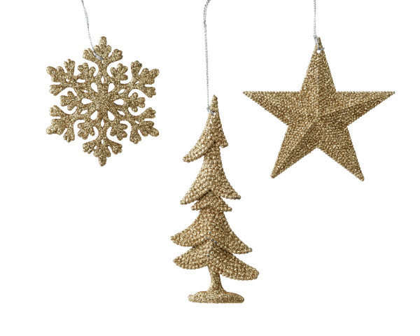 Christbaumschmuck Hänger GLITTER