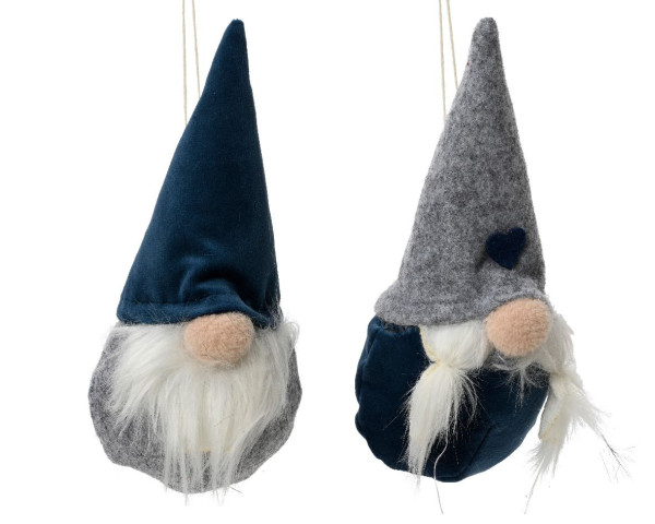 Dekofigur ZWERG BLUE HAT